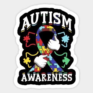 Autism Awareness Ribbon Autism Awareness Supporter Sticker